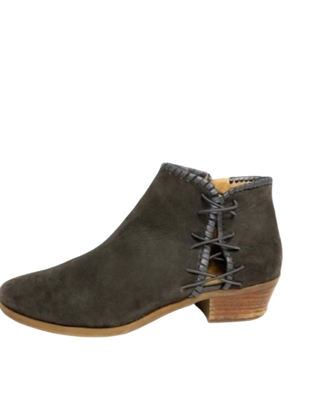 JACK ROGERS Raegan Taupe Lace Up Ankle Boots 9.